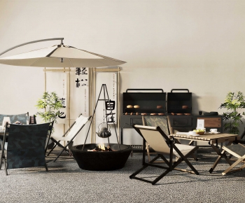 New Chinese Style Outdoor Tables And Chairs-ID:106370411