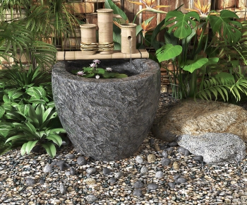 Japanese Style Rockery Waterscape-ID:315232996