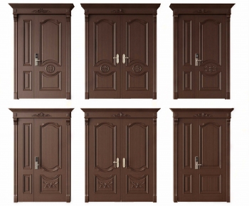 American Style Entrance Door-ID:881923913