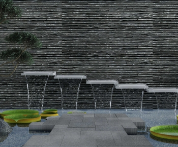 New Chinese Style Rockery Waterscape-ID:253846887