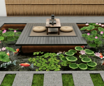 New Chinese Style Courtyard/landscape-ID:890484092