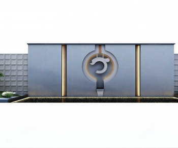 New Chinese Style Landscape Wall-ID:545949961