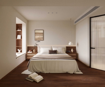 Wabi-sabi Style Bedroom-ID:987852101