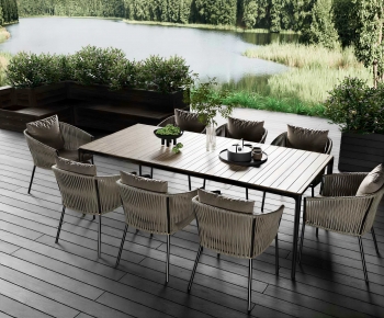 New Chinese Style Dining Table And Chairs-ID:895035037