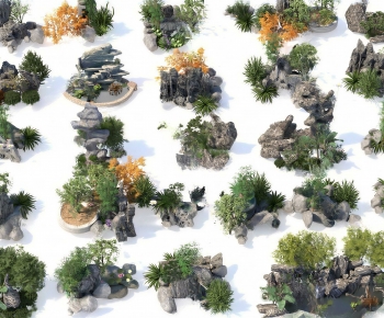 New Chinese Style Plant Landscaping-ID:211648957