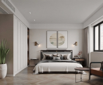 New Chinese Style Bedroom-ID:584837918