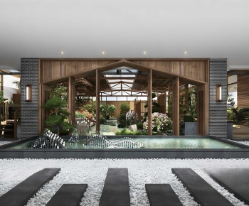 New Chinese Style Courtyard/landscape-ID:896909003