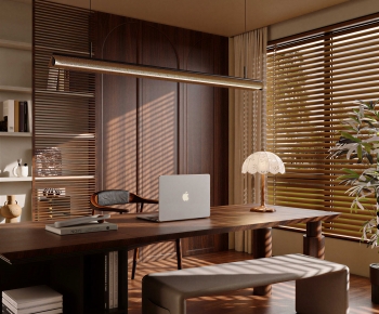 Wabi-sabi Style Study Space-ID:182244062