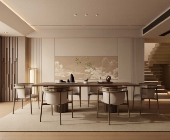 New Chinese Style Dining Room-ID:669949059