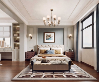 American Style Bedroom-ID:455245978