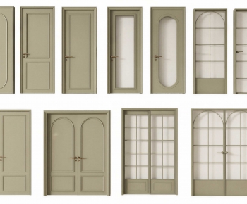 French Style Single Door-ID:996869097