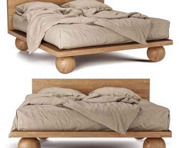 Modern Double Bed-ID:962445974