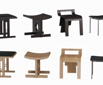 Wabi-sabi Style Stool-ID:683031083