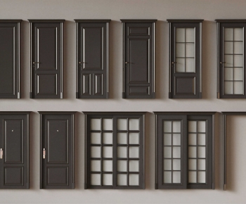 French Style Single Door-ID:910365104