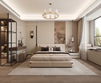 New Chinese Style Bedroom-ID:102438965