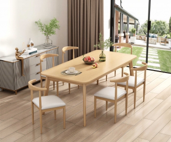 Nordic Style Dining Table And Chairs-ID:649216897