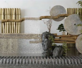 New Chinese Style Rockery Waterscape-ID:939117914