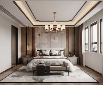 New Chinese Style Bedroom-ID:994707115