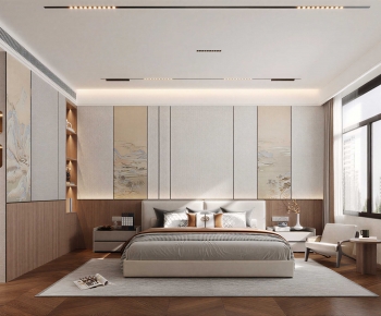 New Chinese Style Bedroom-ID:500459717