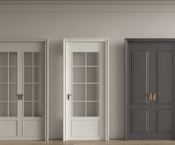 French Style Single Door-ID:502650728