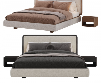 Modern Double Bed-ID:798470021