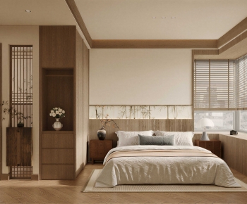 New Chinese Style Bedroom-ID:645926009