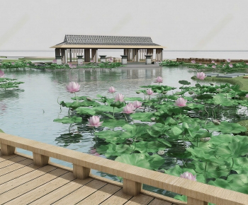 New Chinese Style Courtyard/landscape-ID:901309018