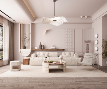 Wabi-sabi Style A Living Room-ID:950650936