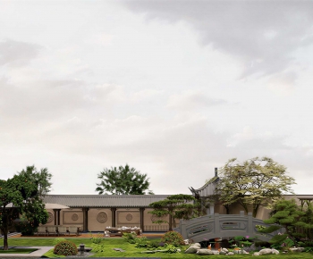 New Chinese Style Courtyard/landscape-ID:650506977