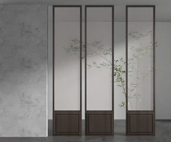 Wabi-sabi Style Glass Screen Partition-ID:824126014