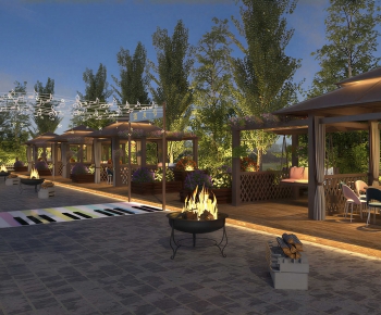 Modern Barbecue Restaurant-ID:513004068