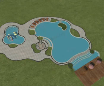 Modern Swimming Pool-ID:667650949