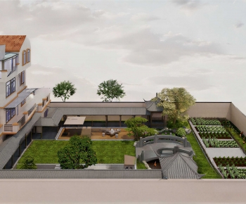 New Chinese Style Courtyard/landscape-ID:611990939