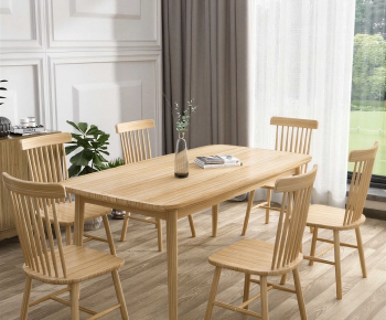Modern Dining Table And Chairs-ID:151582969