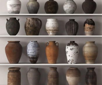 Wabi-sabi Style Clay Pot-ID:298504111