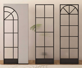 French Style Glass Screen Partition-ID:553589118