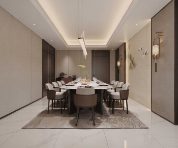New Chinese Style Dining Room-ID:682784087
