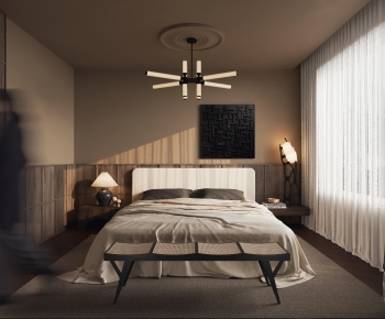 Wabi-sabi Style Bedroom-ID:217808962