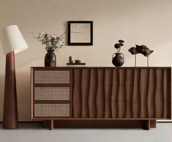 Wabi-sabi Style Entrance Cabinet-ID:876038076