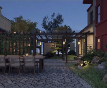 New Chinese Style Courtyard/landscape-ID:928450117