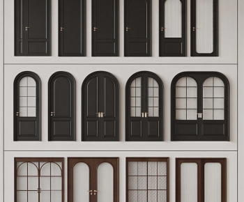 French Style Single Door-ID:446050888