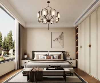 New Chinese Style Bedroom-ID:393404018