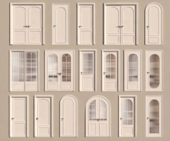 French Style Single Door-ID:156879908