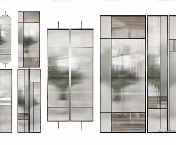 Modern Glass Screen Partition-ID:798176054