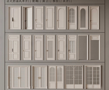 French Style Single Door-ID:856389055