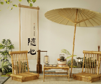 New Chinese Style Outdoor Chair-ID:990031962