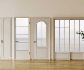 French Style Single Door-ID:595442064