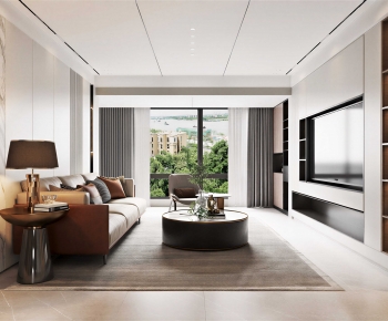 Modern A Living Room-ID:495500665