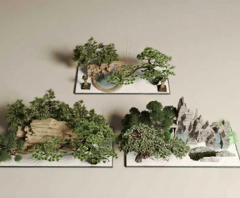 New Chinese Style Plant Landscaping-ID:760902888