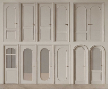 French Style Single Door-ID:206851018